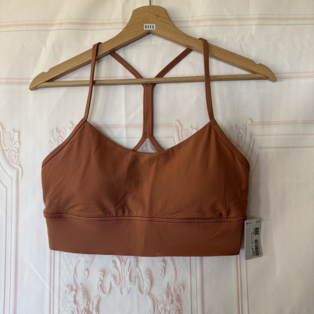 NWT Lululemon Flow Y Nulu Longline Bra Size 10 CNRK $68
